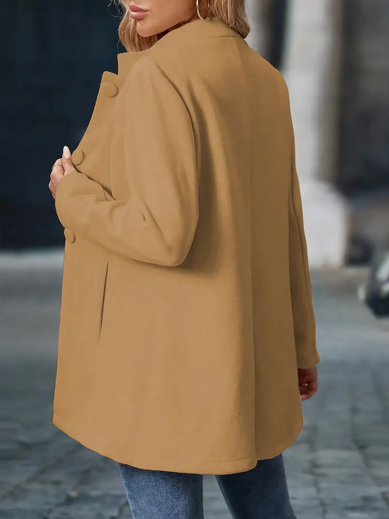 Genevieve | Longline Stand-Collar Coat