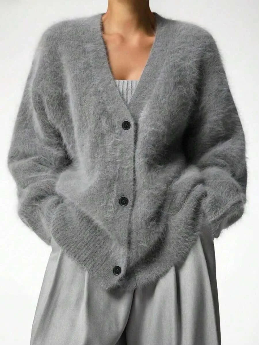 Oversized V-Neck Cardigan