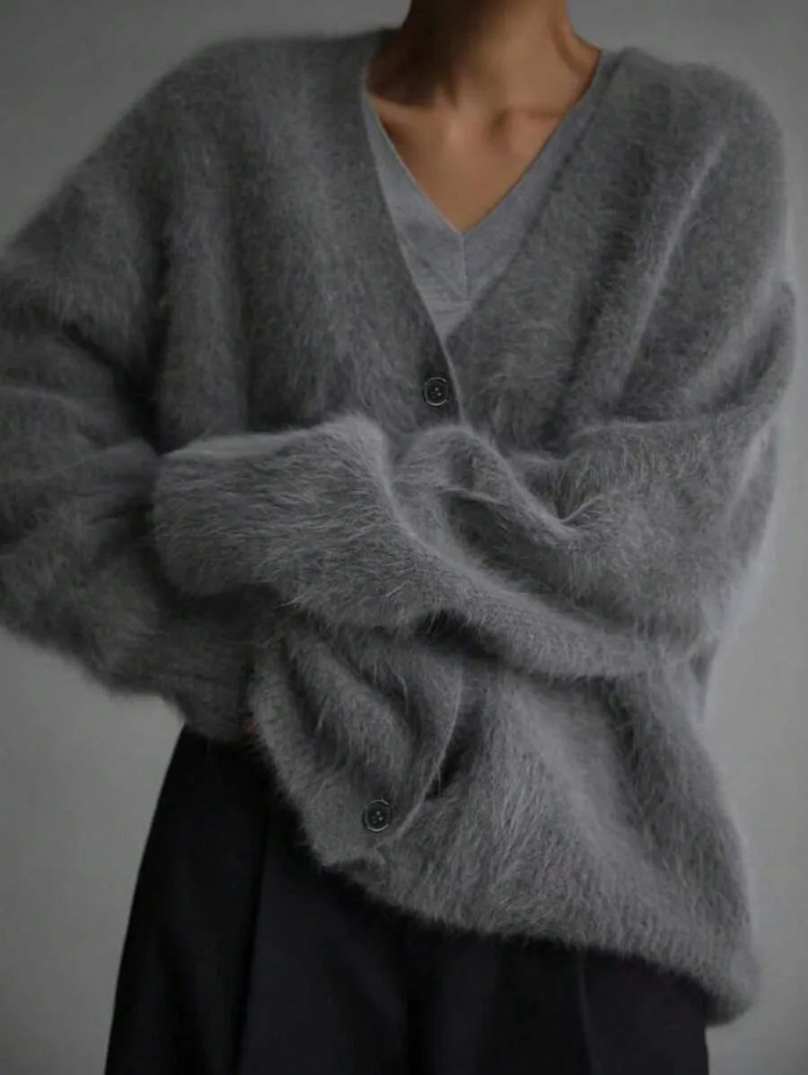 Oversized V-Neck Cardigan