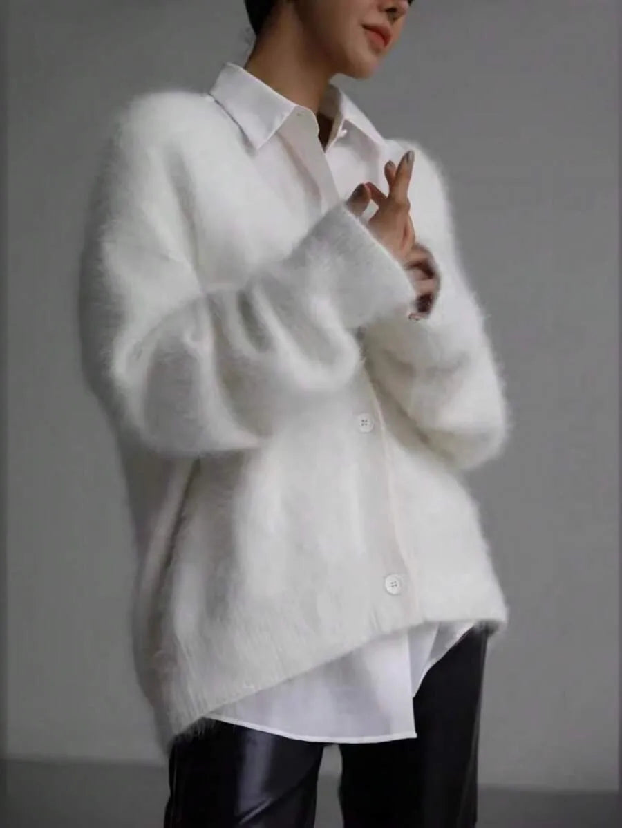Oversized V-Neck Cardigan