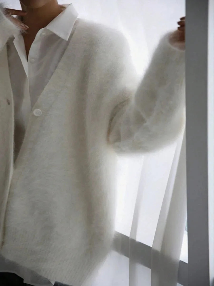 Oversized V-Neck Cardigan