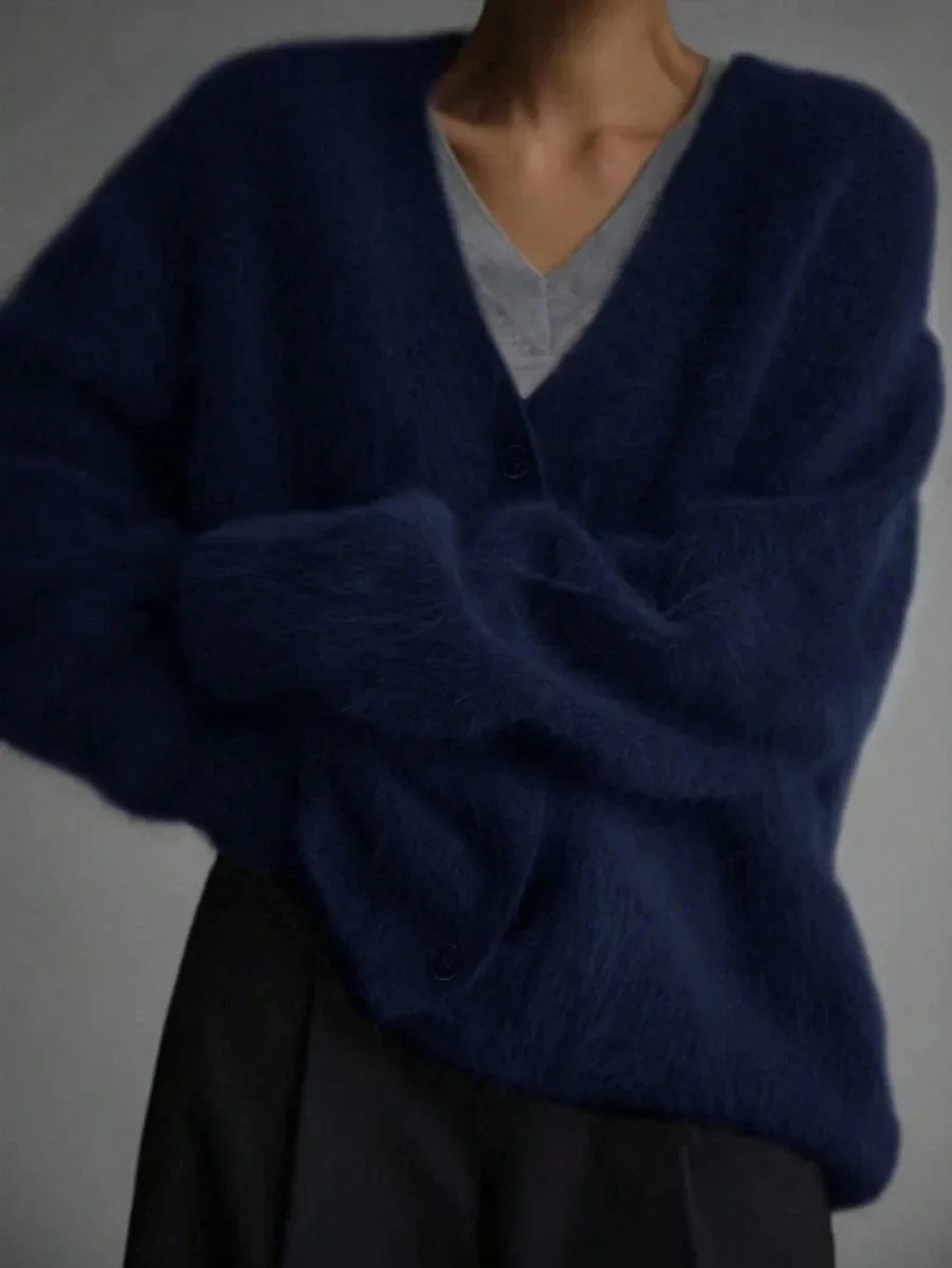 Oversized V-Neck Cardigan