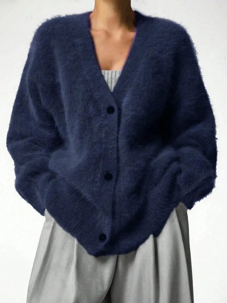 Oversized V-Neck Cardigan