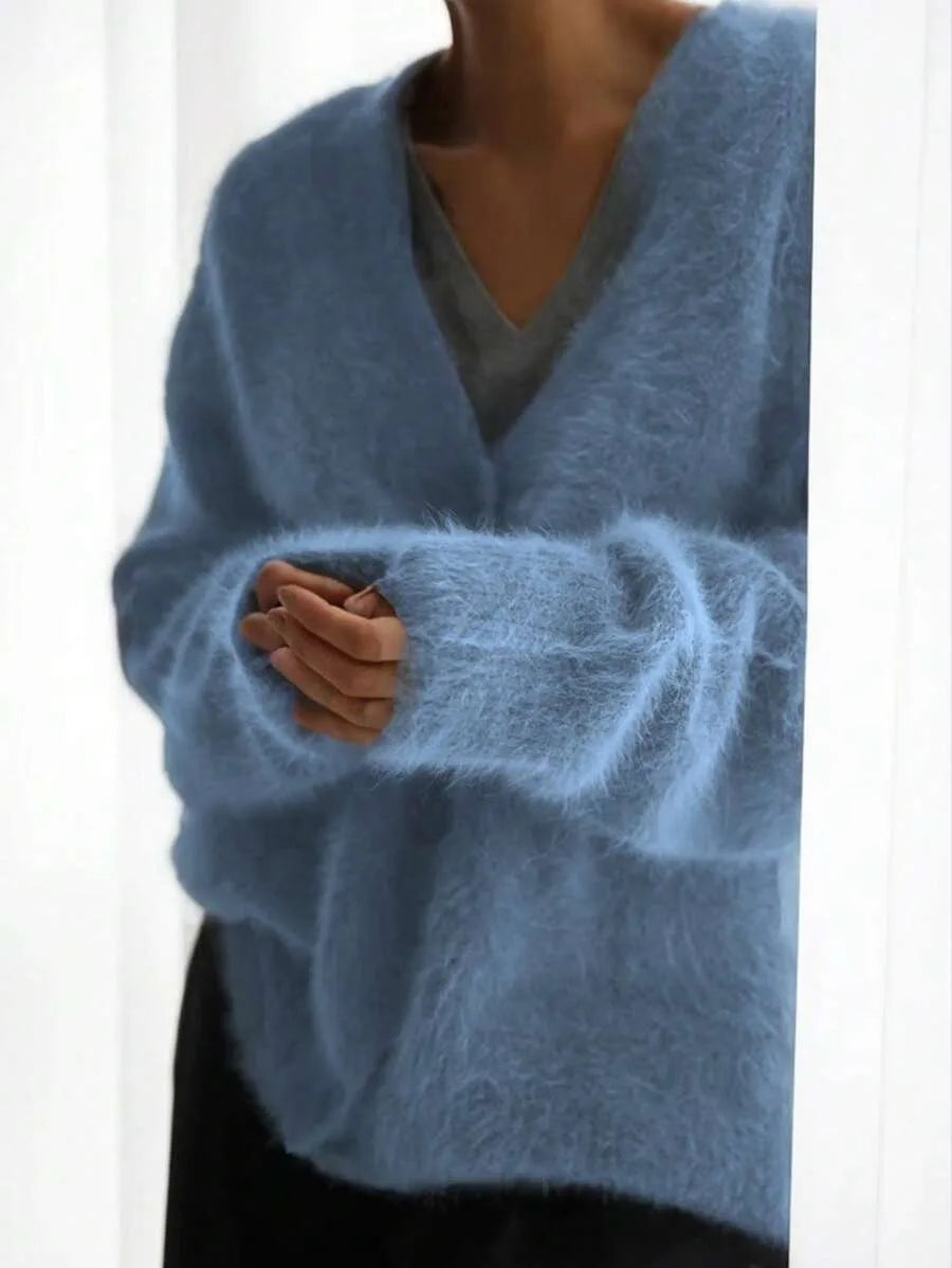 Oversized V-Neck Cardigan