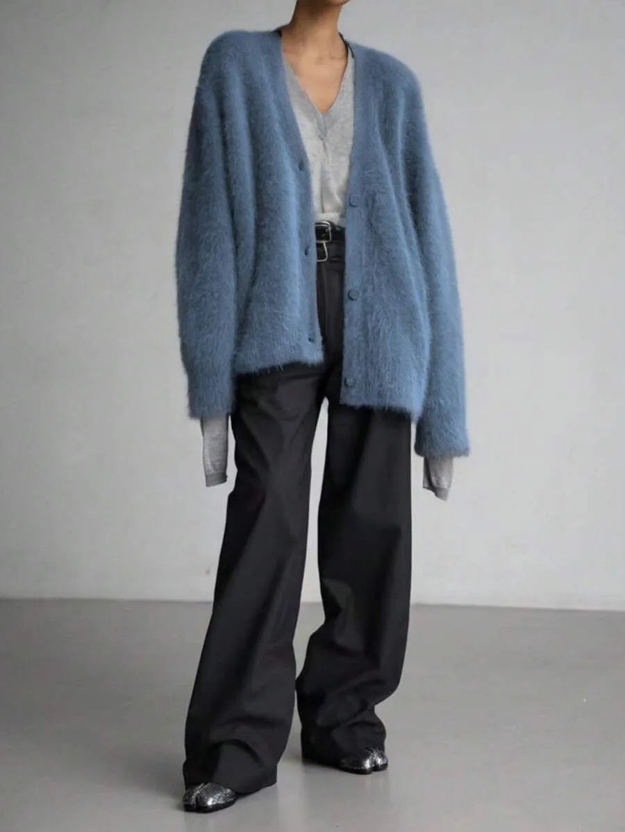 Oversized V-Neck Cardigan