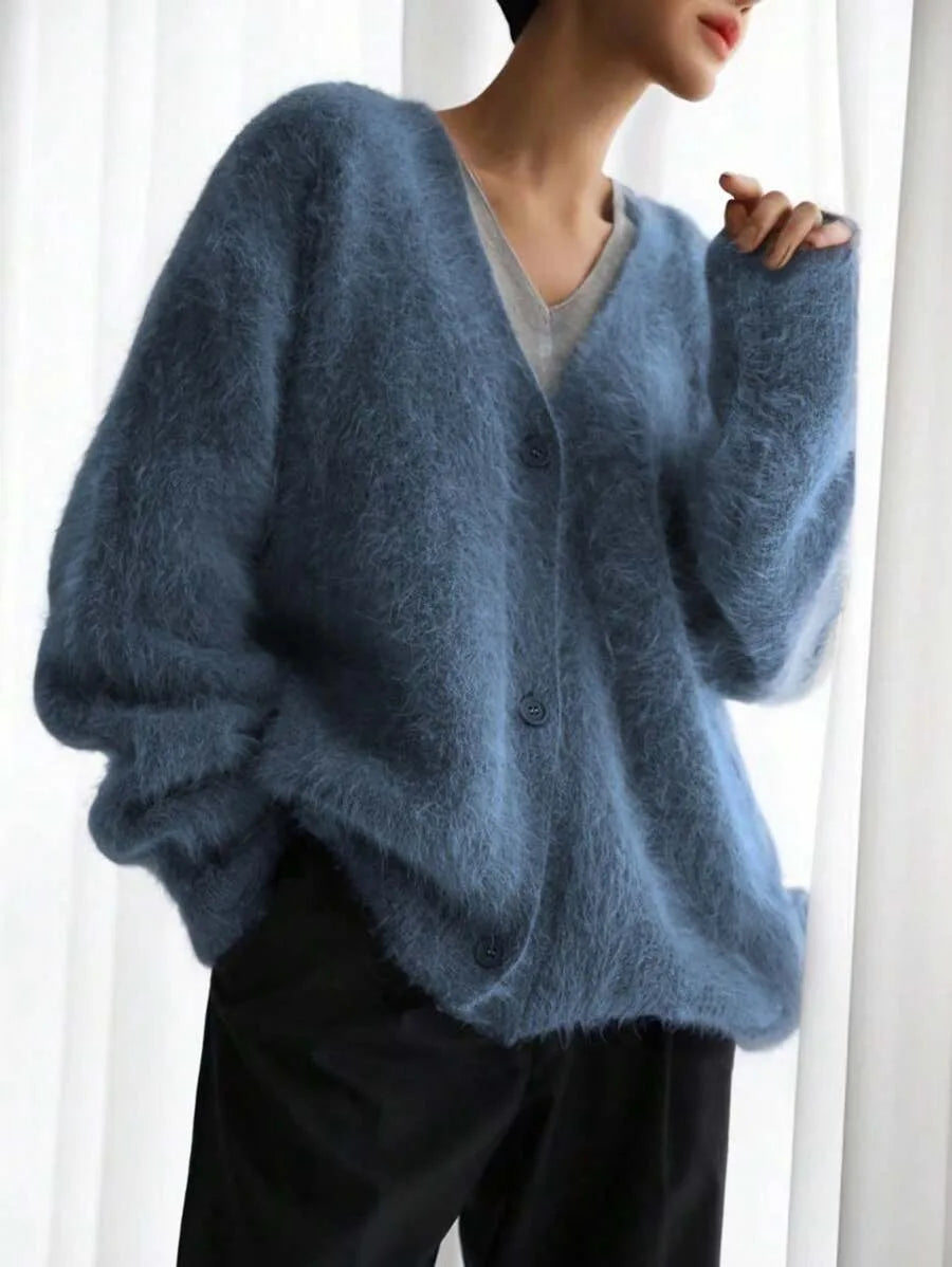 Oversized V-Neck Cardigan