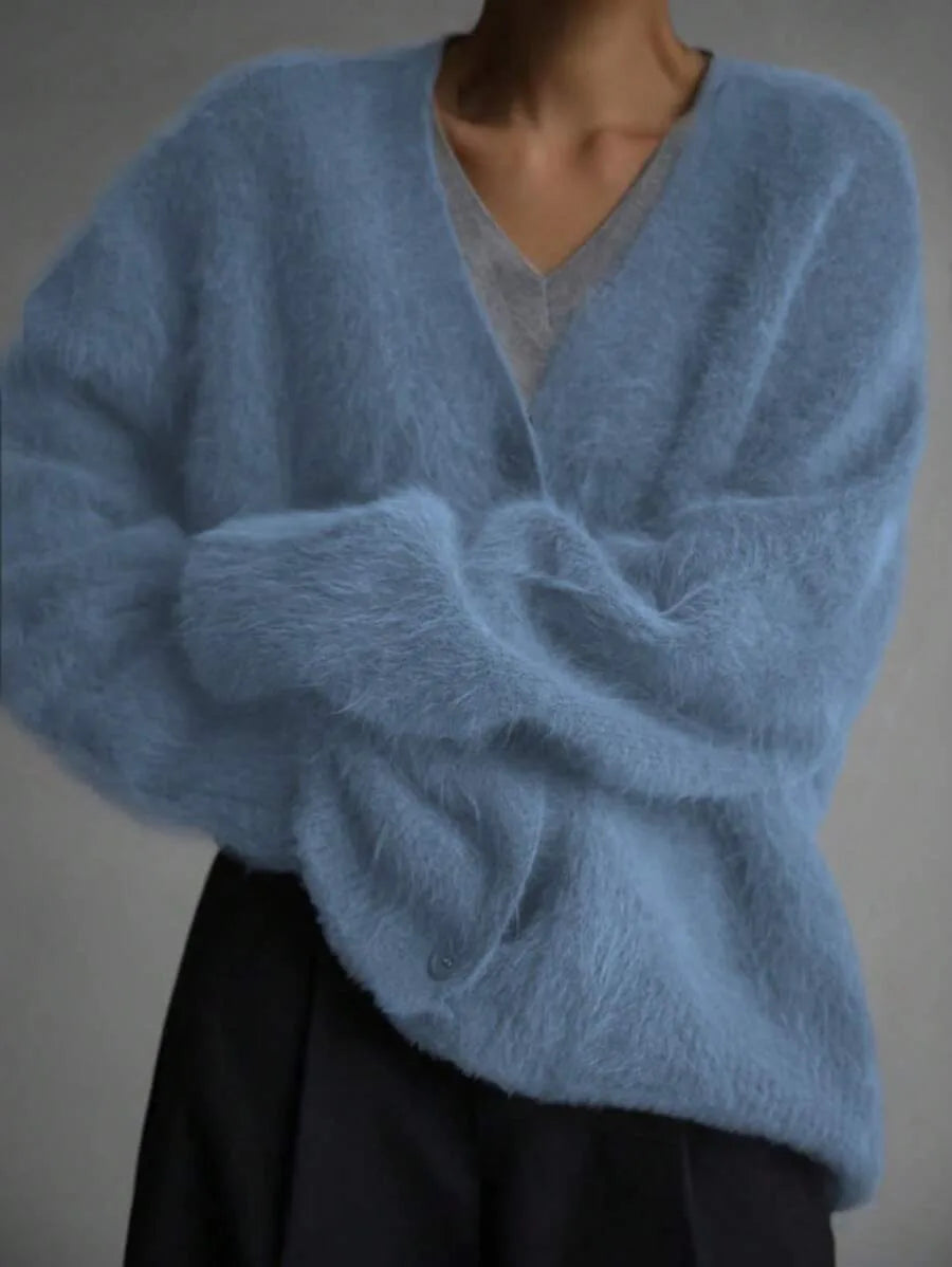 Oversized V-Neck Cardigan