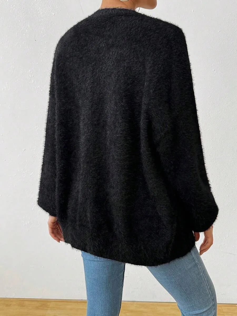 Oversized V-Neck Cardigan