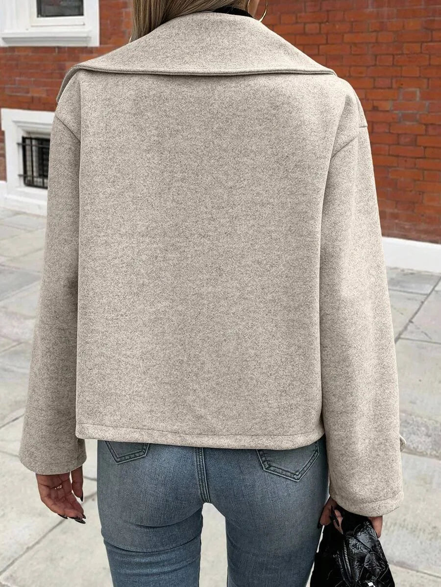 Oversized Coat with Wide Lapels