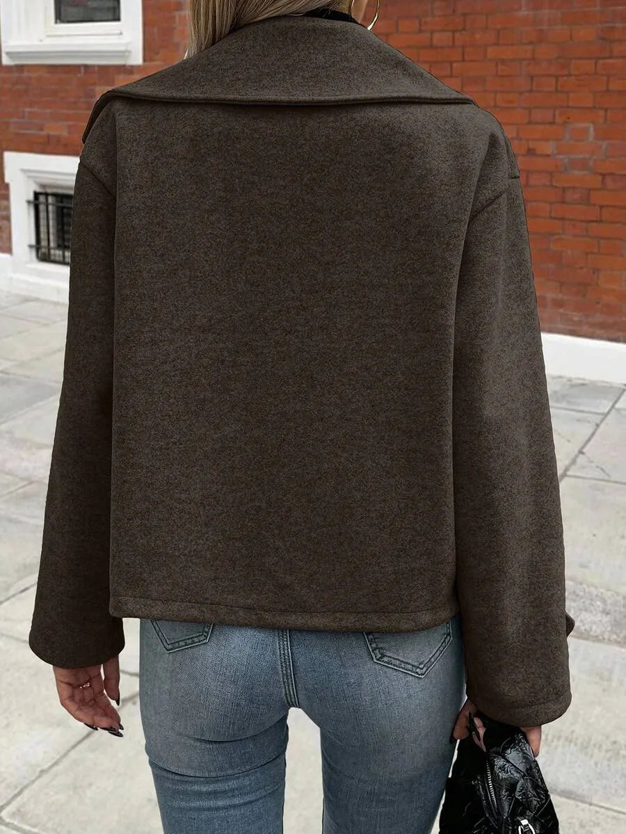 Oversized Coat with Wide Lapels