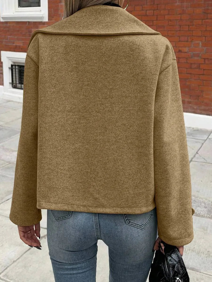Oversized Coat with Wide Lapels