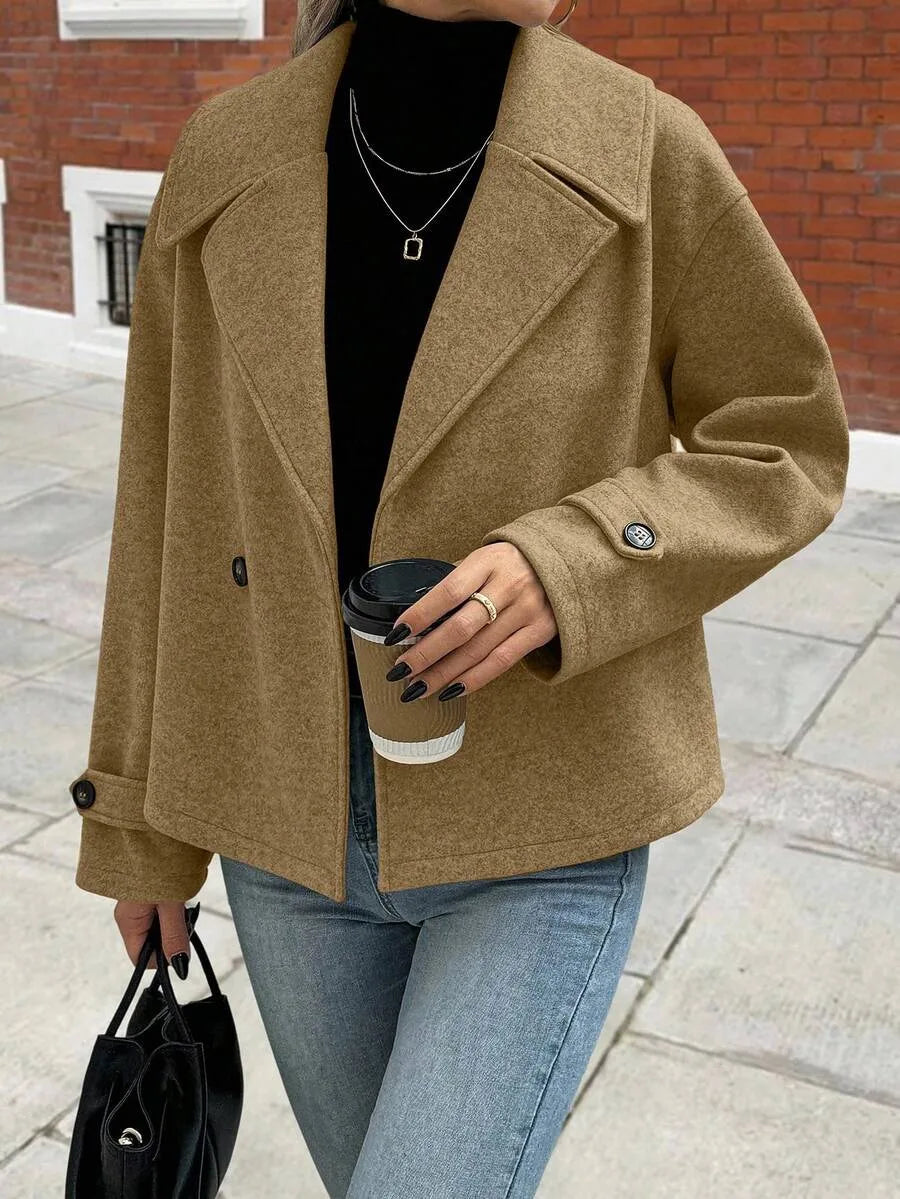 Oversized Coat with Wide Lapels