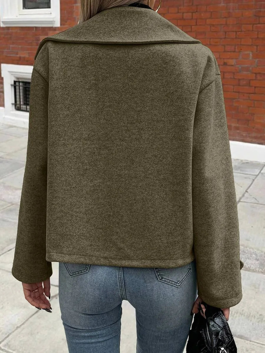 Oversized Coat with Wide Lapels