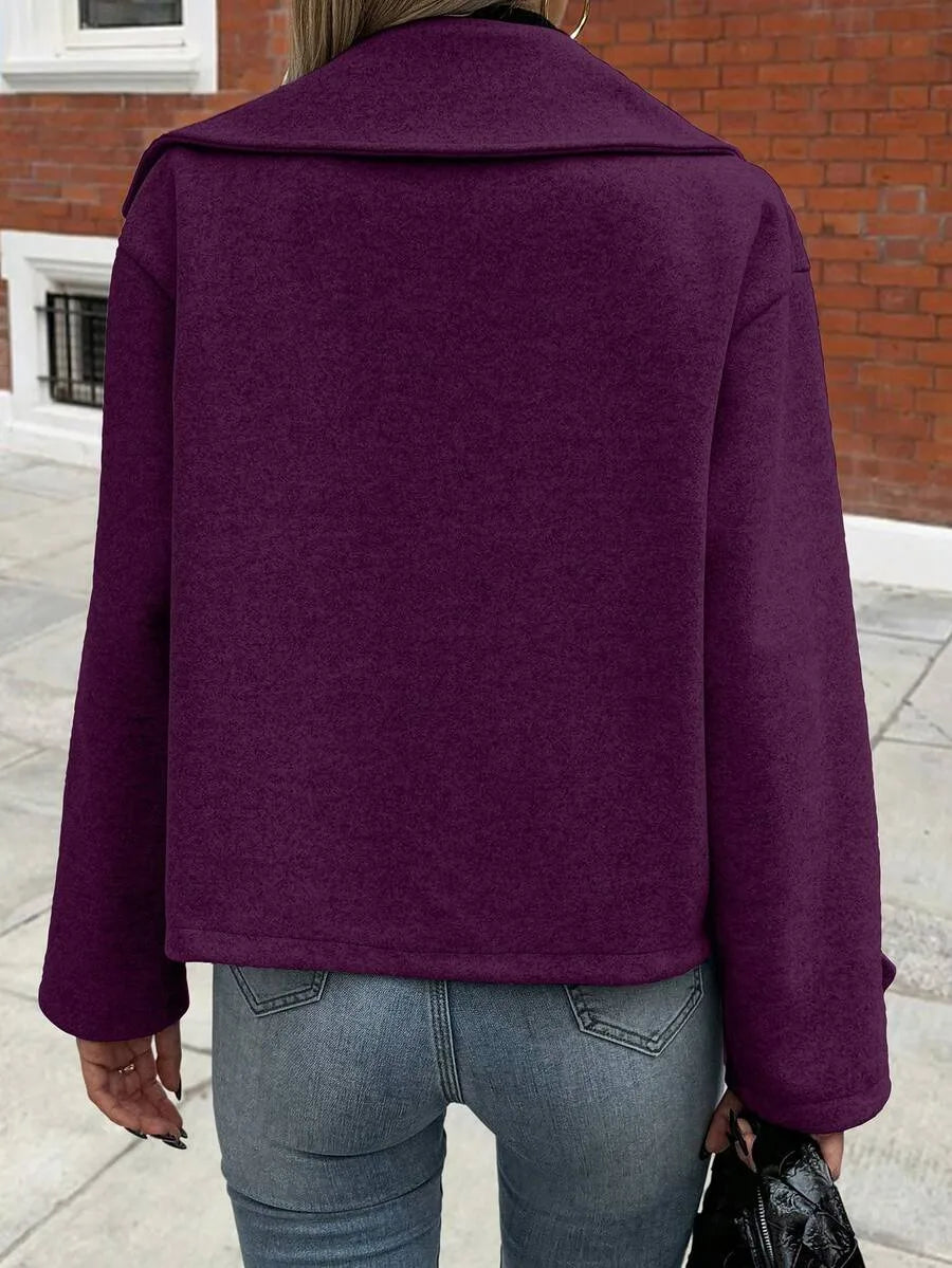 Oversized Coat with Wide Lapels