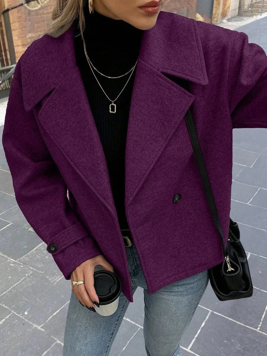 Oversized Coat with Wide Lapels