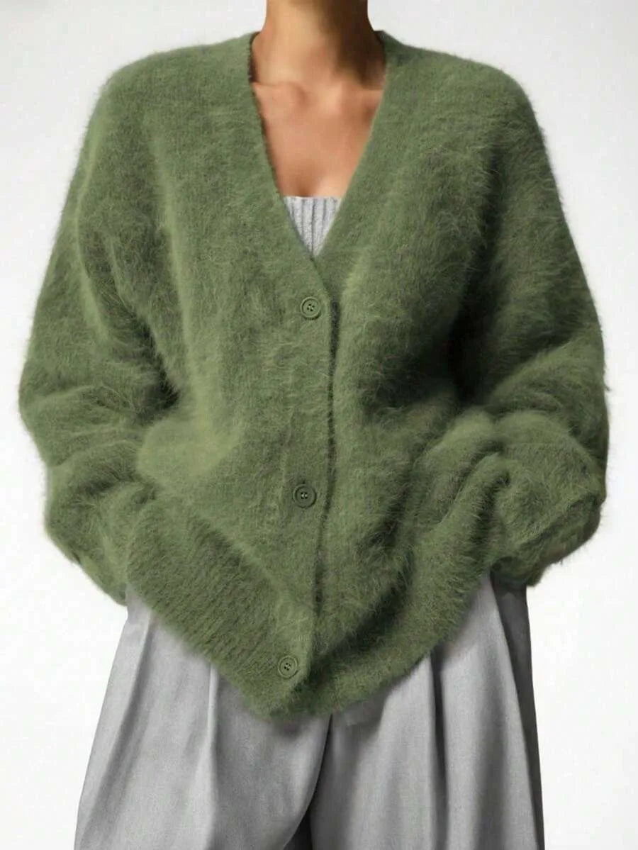 Oversized V-Neck Cardigan