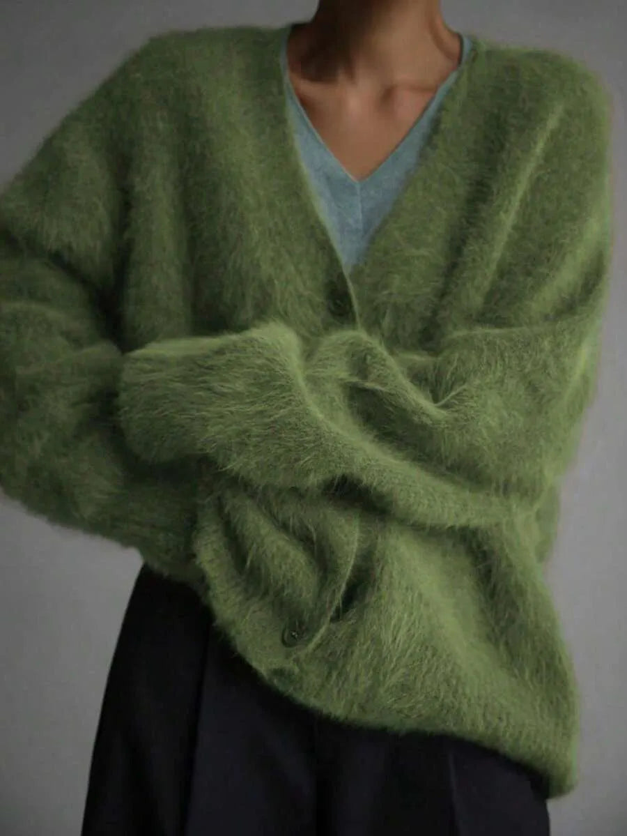 Oversized V-Neck Cardigan