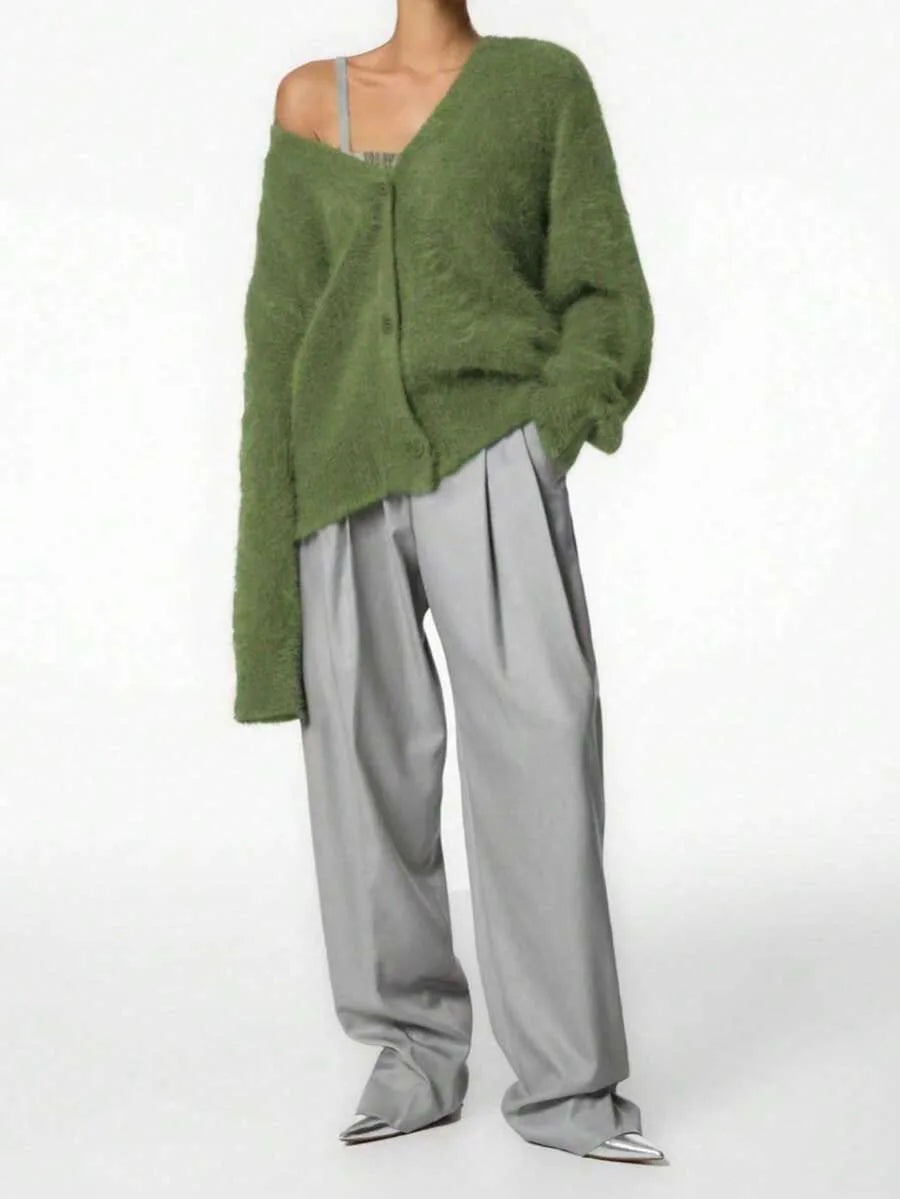 Oversized V-Neck Cardigan