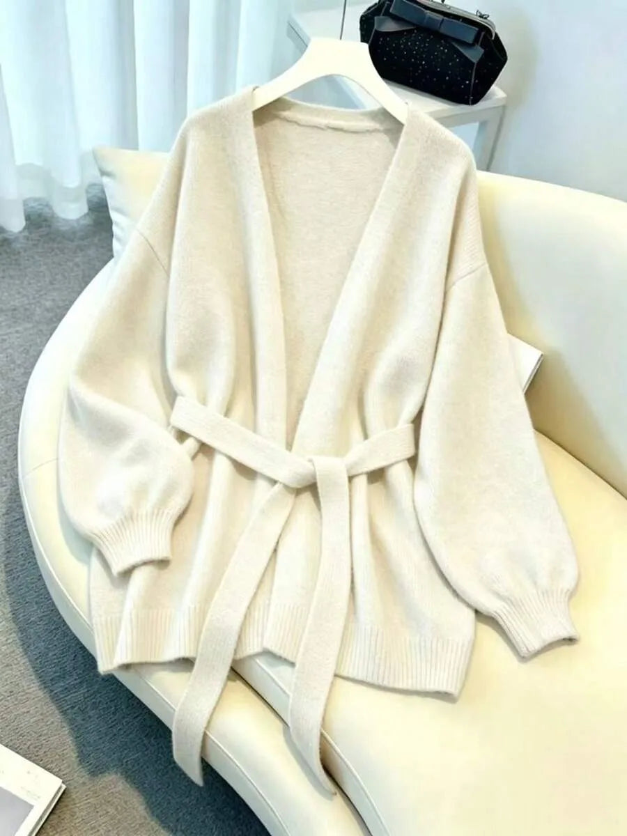 Oversized Belted Cardigan