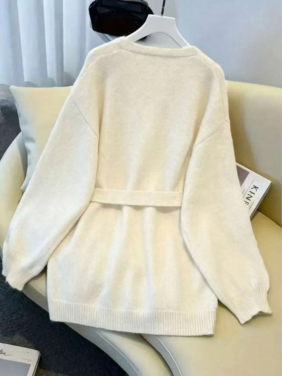 Oversized Belted Cardigan
