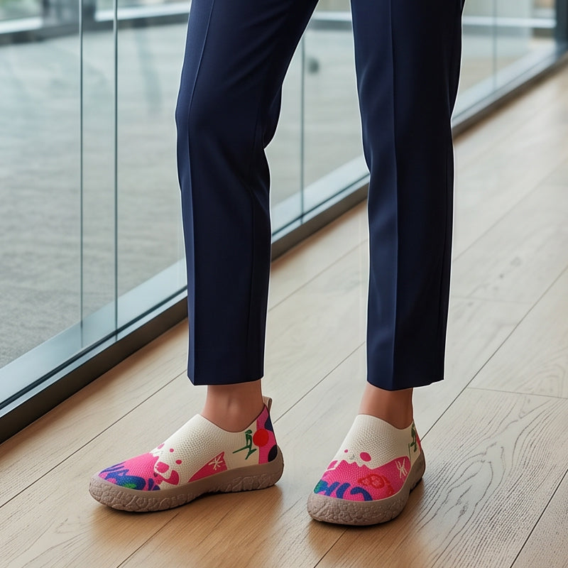 Sophia | Slip-On a Stampa Artistica con Suola Morbida