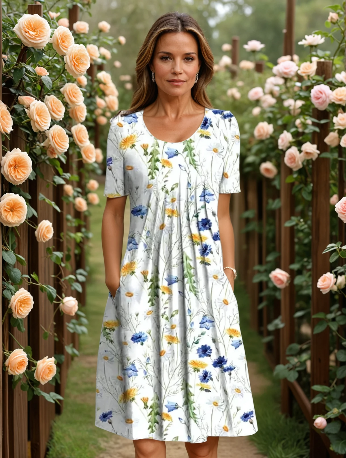 GEORGINA | Elegant Dress With Tummy Coverage