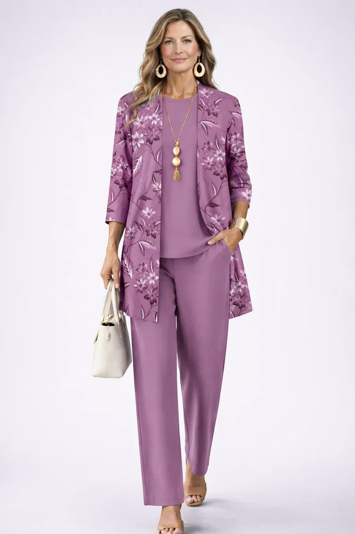 Eleanora | Printed Three-Piece Occasion Set