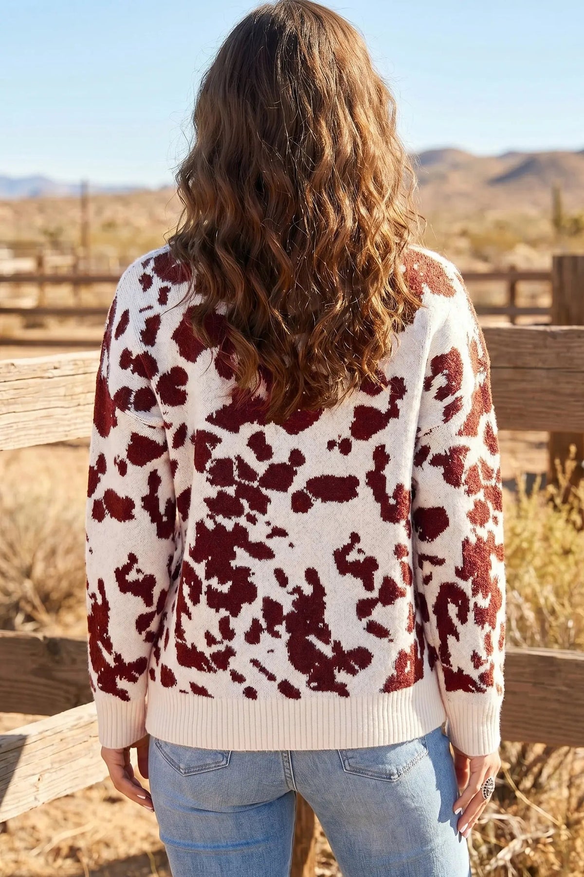 Marigold | Abstract Print Knit Jumper