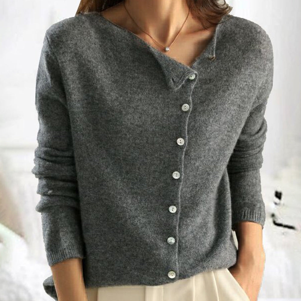 Gemma | Cardigan con bottoni asimmetrici