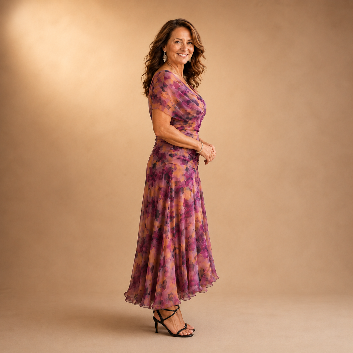 Delilah | Abito Midi Floreale con Spalle Scoperte