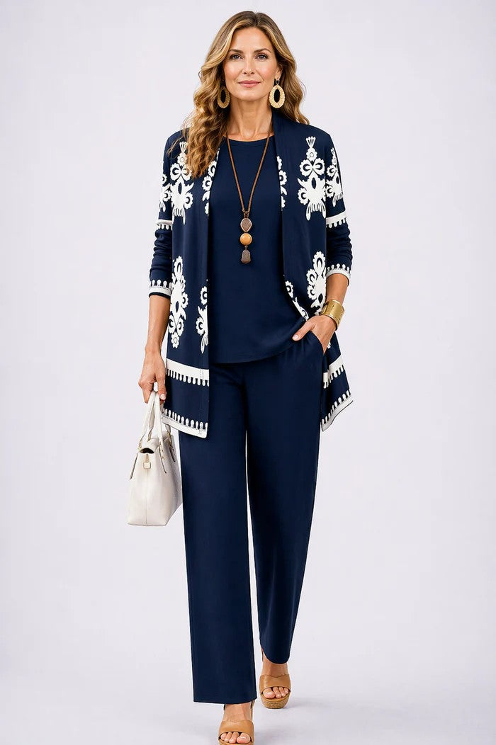 Eleanora | Printed Three-Piece Occasion Set