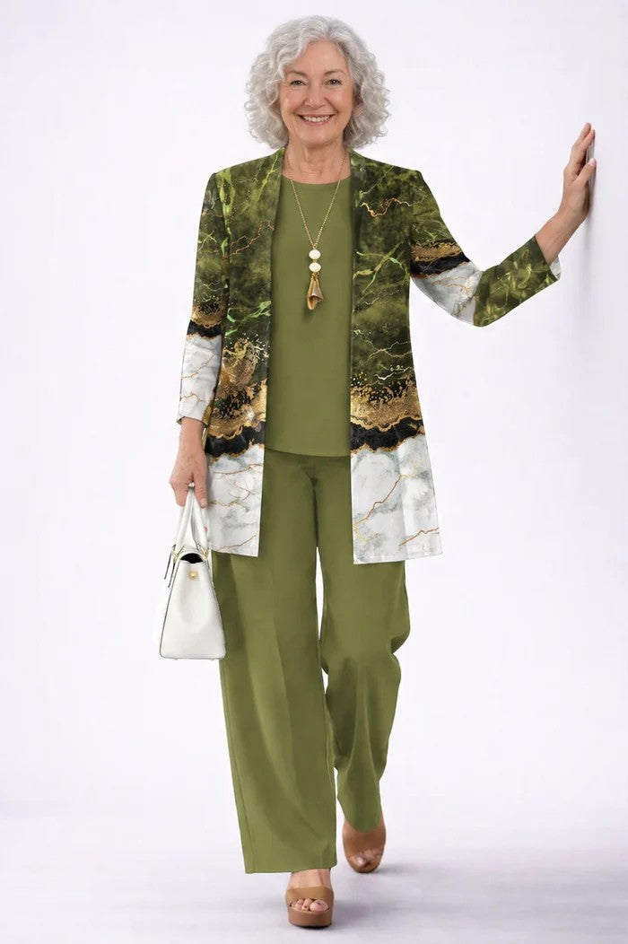 Eleanora | Printed Three-Piece Occasion Set