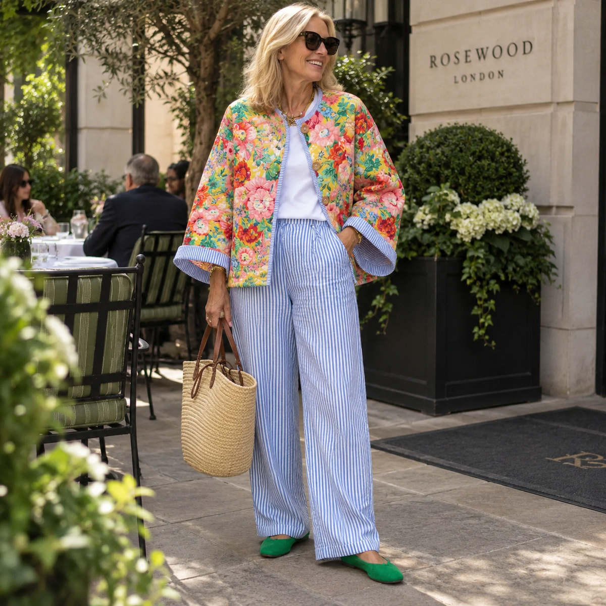 Beatrice | Quilted Floral Print Jacket