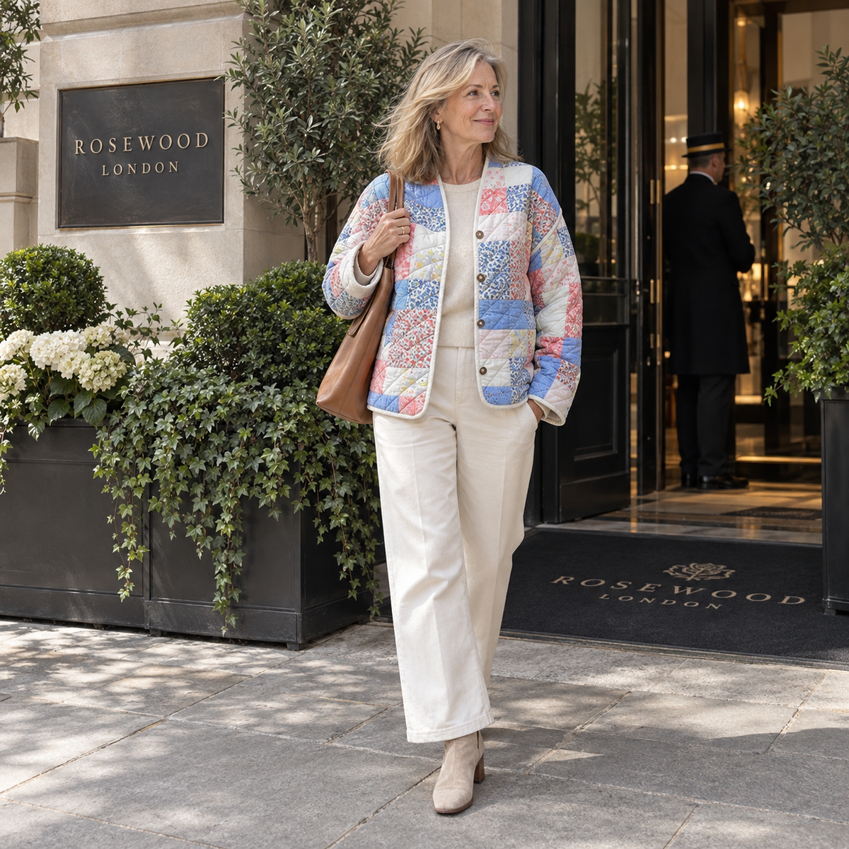Beatrice | Quilted Floral Print Jacket