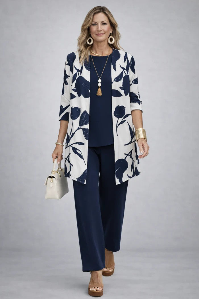 Eleanora | Printed Three-Piece Occasion Set