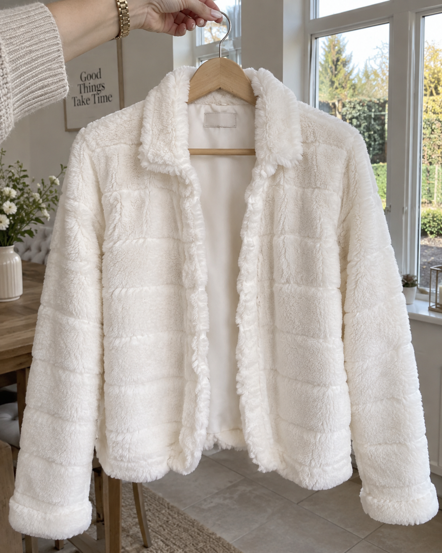 Josephine | Cropped Teddy Fleece Jacket
