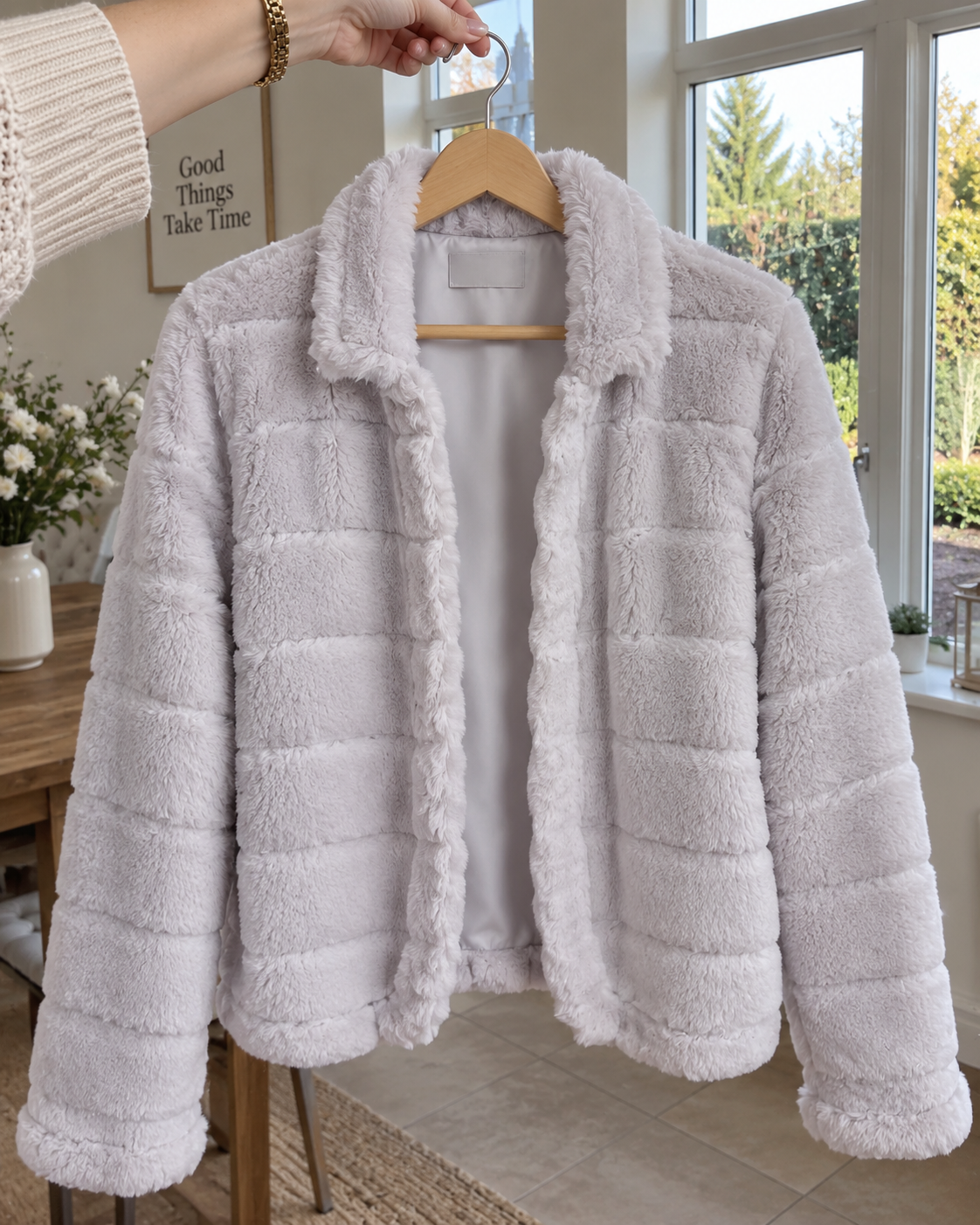 Josephine | Cropped Teddy Fleece Jacket