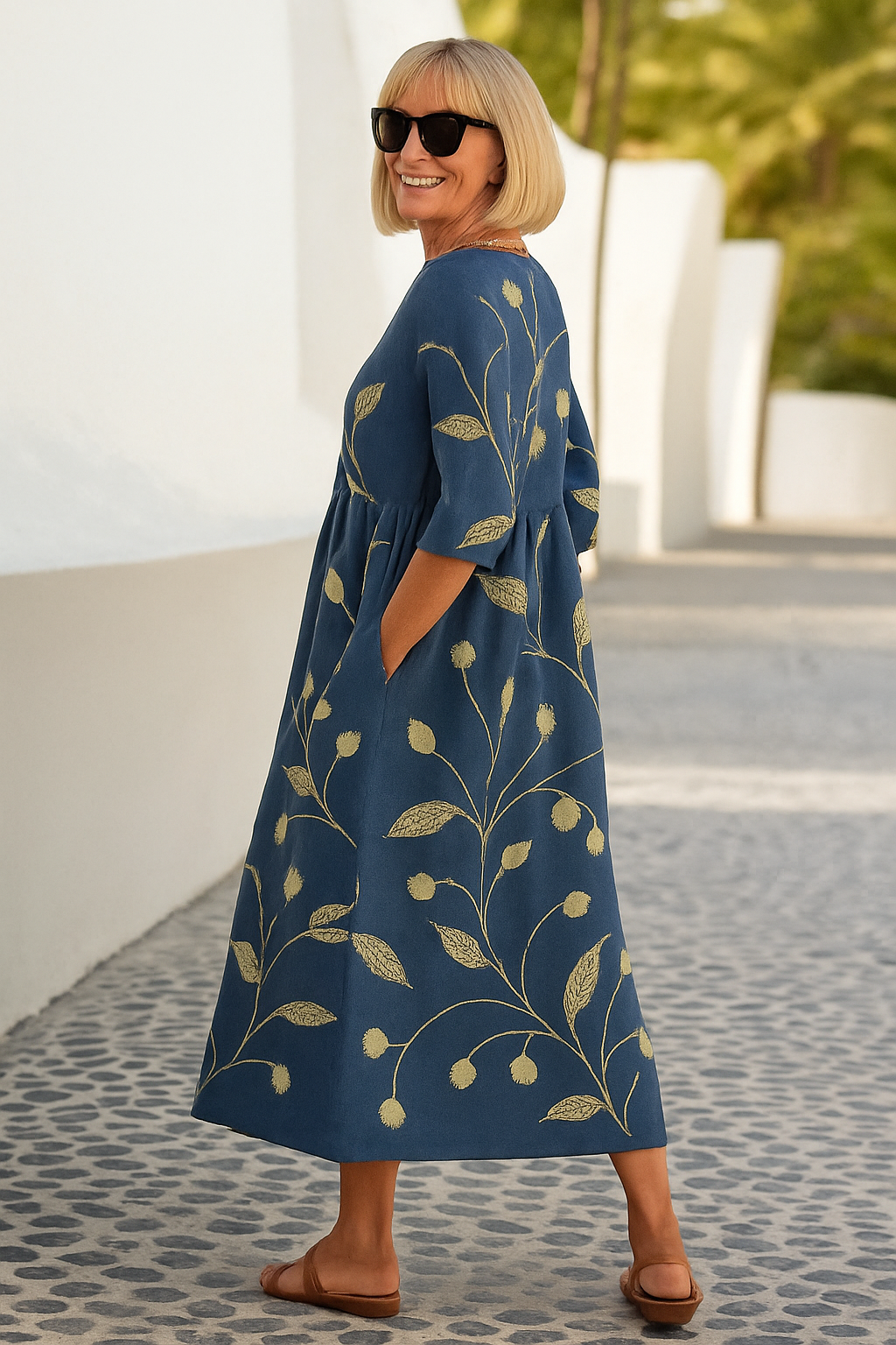Lillian | Abito Midi Floreale Ricamato