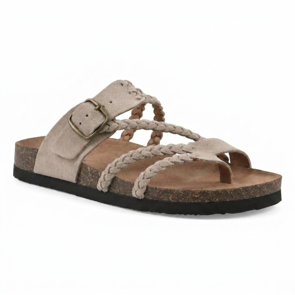 Hayleigh | Sandali con Plantare in Sughero Intrecciato