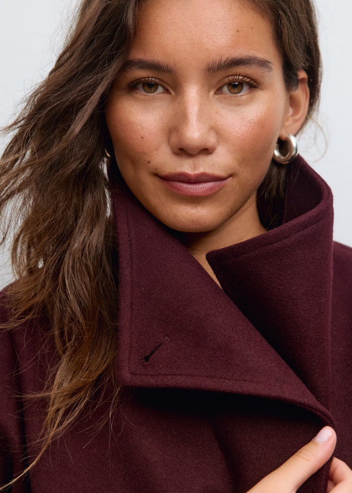 Genevieve | Belted Waterfall Coat