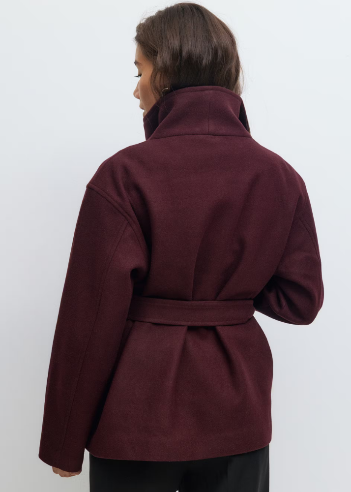 Genevieve | Belted Waterfall Coat