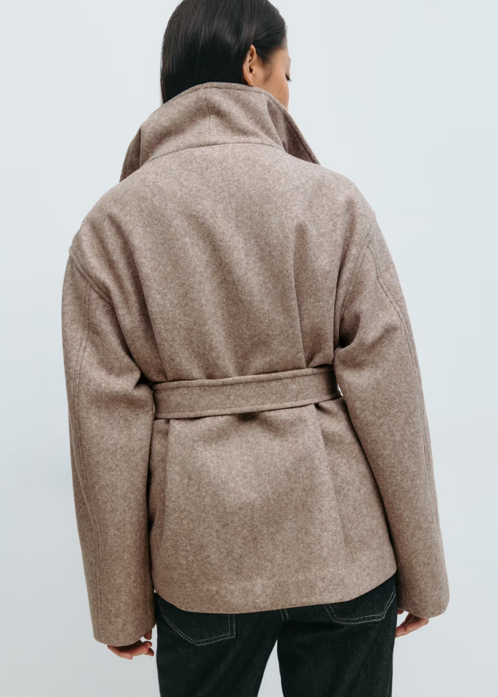 Genevieve | Belted Waterfall Coat