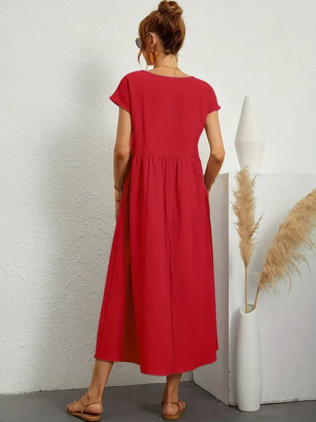 Gabrielle | Abito Midi Fluido dall'Eleganza Senza Tempo