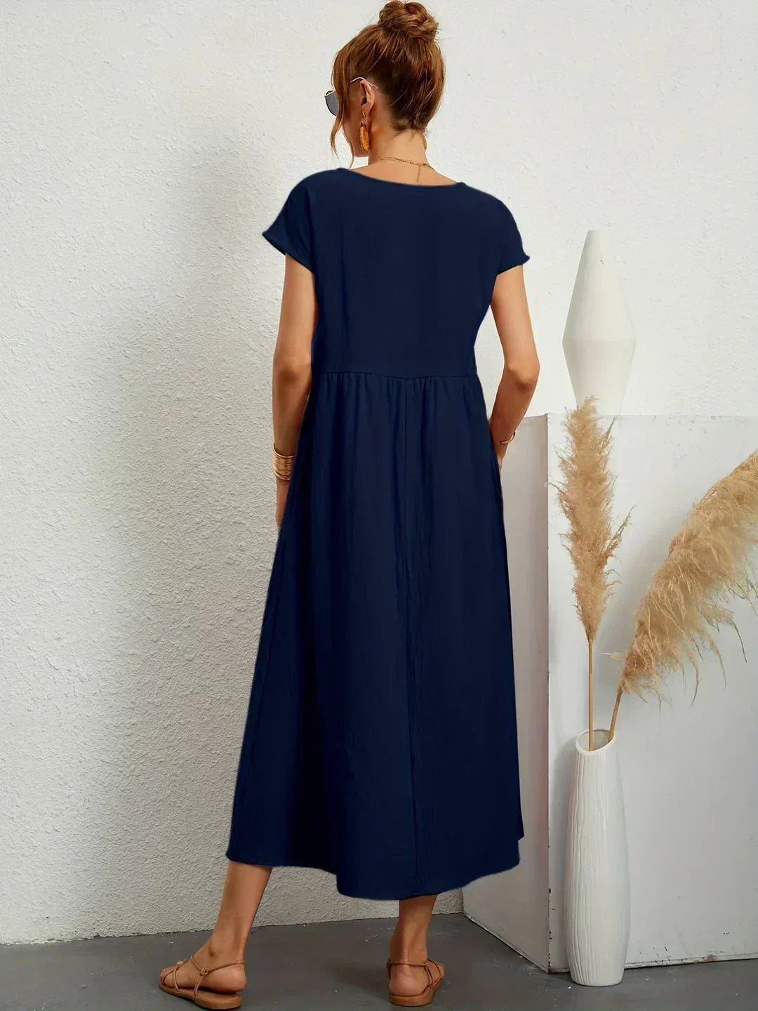 Gabrielle | Abito Midi Fluido dall'Eleganza Senza Tempo