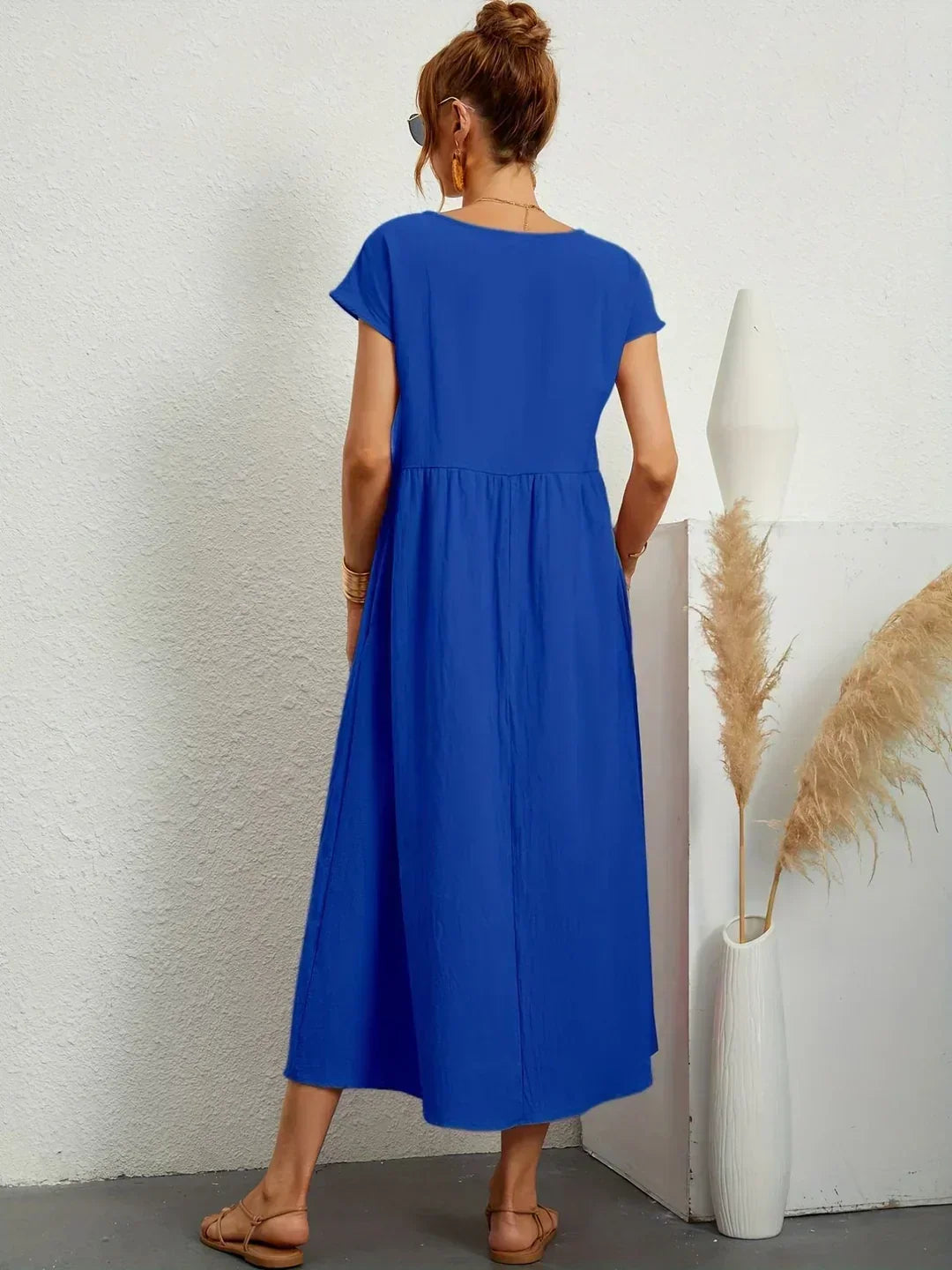 Gabrielle | Abito Midi Fluido dall'Eleganza Senza Tempo