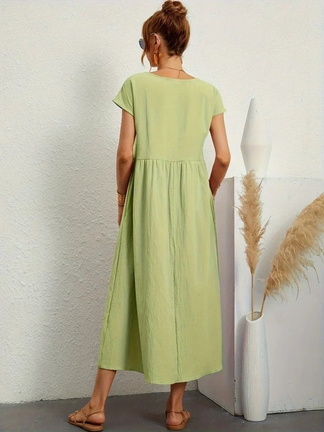 Gabrielle | Abito Midi Fluido dall'Eleganza Senza Tempo