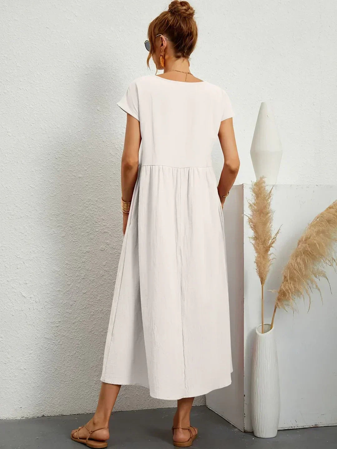 Gabrielle | Abito Midi Fluido dall'Eleganza Senza Tempo