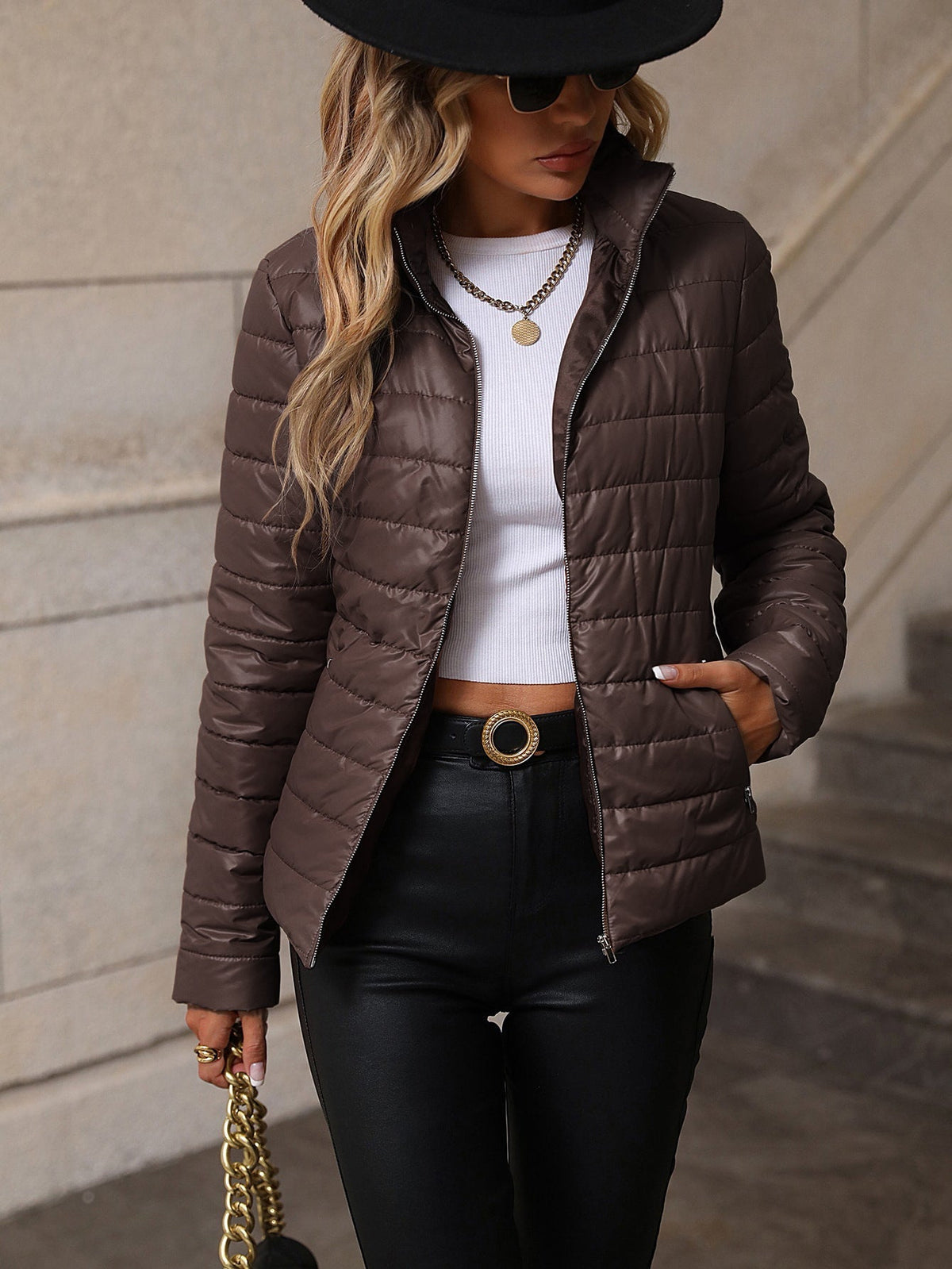 Henrietta | Quilted Zip Puffer Jacket