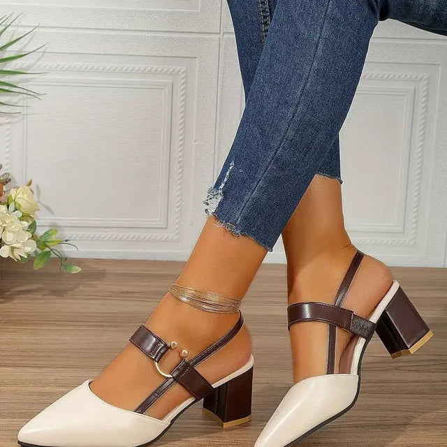 Arianna | Slingback a punta con tacco largo