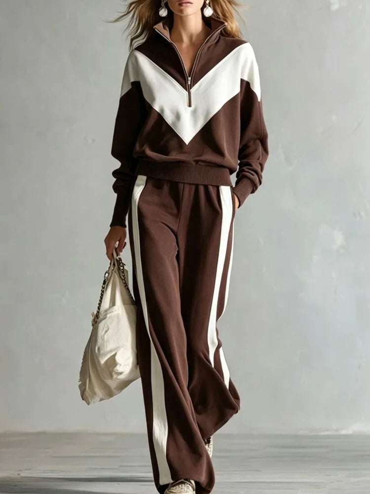 Rosalind | Colour-Block Zip Co-ord Set